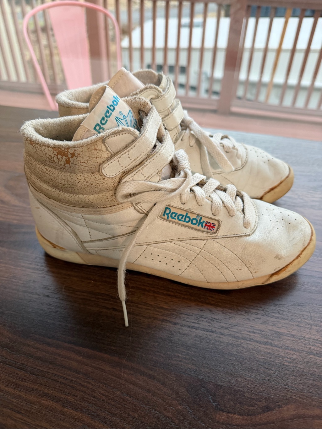 Reebok Vintage Freestyle White HighTop Sneakers